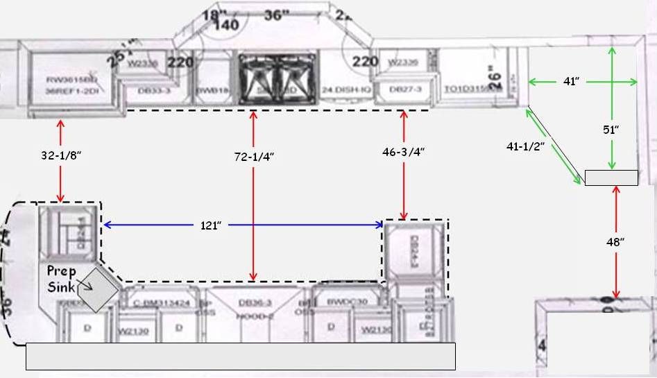 Kitchen Aisle Width at Doris Sun blog